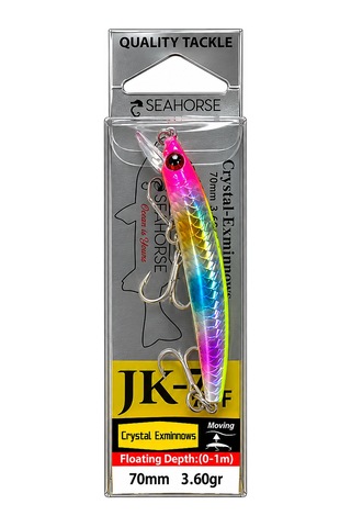 Sea Horse Crystal Exminnows 70f 3,6gr Rainbow Char