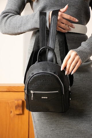 Kadın Orijinal Just Polo Siyah Yeni Sezon Şık Sırt Çantası Shopper