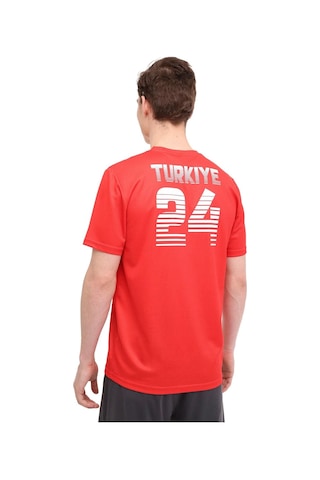 Lotto Erkek Tişört 4m M-billy Tee 4fx 101930087 Kırmızı - Beyaz