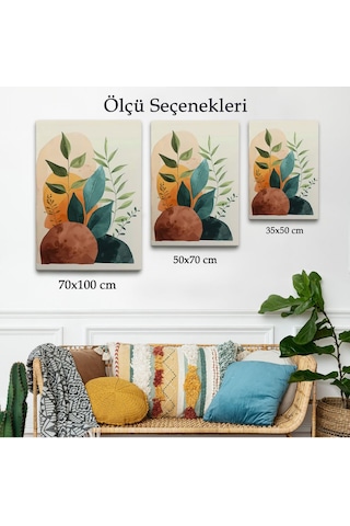 Miyrem^ Canvas Serie İskandinav Tarzı Soft Çiiçekler Tablo-7590