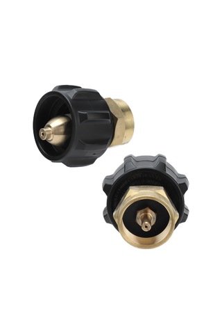 Moveevo Brass Propane Tank Refill Adapter - Qcc1 Pol Bağlantı Elemanı, Otomatik Kesme Özelliği, Dış Mekan Kamp Malzemesi, 1lb Lpg Silindirleri İçin