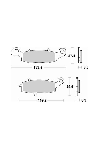 Suzukı Sv Abs 650 Brakıng Ön Fren Balatası 2016 - 2017 787Cm55 N11.2233