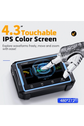 Fnirsi 2c53p 3in1 50mhz 2 Kanal 250msa/s El Tipi Dijital Tablet O