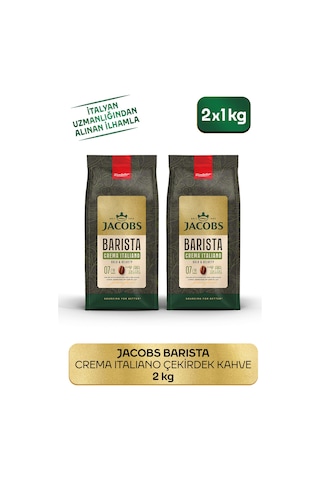 Jacobs Barista Editions Çekirdek Kahve Crema Italiano 2'li Paket 2 x 1 KG