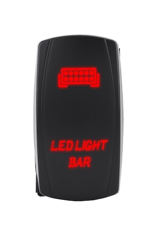 Lemestar 12v/24v Çift Led Işıklı 5 Pimli Su Geçirmez On-off Kaldırma Anahtarı - Araç Ve Tekne Kullanıma Uygun Mavi Işık