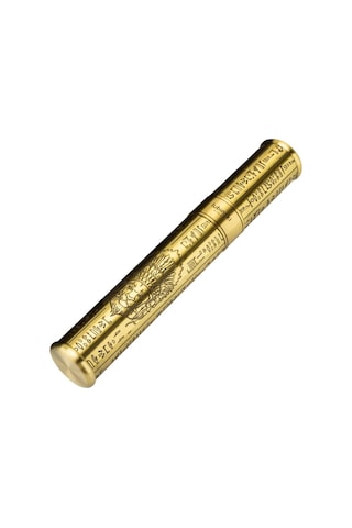 Lubinski Puro Saklama Silindiri Çelik Tüp Kılıf Gold İşleme 60 Ring