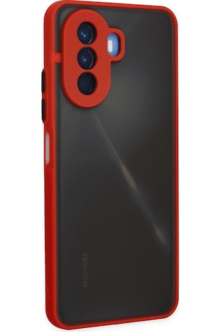 Gld-spt- Newface Huawei Nova Y70 Kılıf Montreal Silikon Kapak - Kırmızı