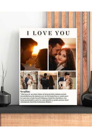 Sevgiliye Hediye Canvas Tablo Sevgililer Günü Hediyesi Sevgiliye Hediye Dekorasyon Kanvas Tablo