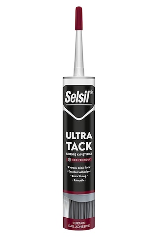 Selsil Ultra Tack Korniş Yapıştırıcısı Ve 350 Kg Ağırlık Taşıyan Hybrid Çok Güçlü Yapıştırıcı 290 Ml Selsil Ultra Tack Korniş Yapıştırıcısı Ve 350 Kg Ağırlık Taşıyan Hybrid Çok Güçlü Yapıştırıcı 290 Ml