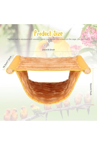 Youtek Kışlık Kuş Yuvası - Sıcak Ve Yumuşak Kuş Hamak, Muhabbet Kuşu, Papağan, Hamster İçin Rahat Saklanma Alanı