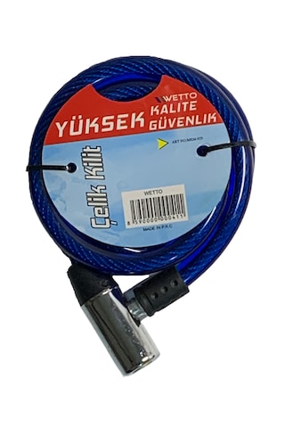 Bisiklet Ve Motorsiklet Kilidi Demirbaşlı 11x90cm Lacivert