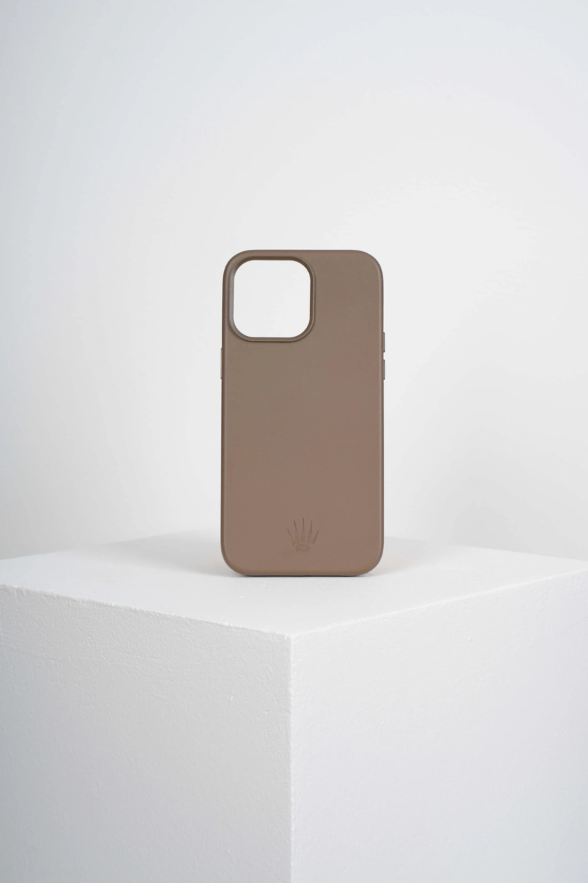 Triton Iphone 15 Pro Max Kahverengi Kılıf Magsafe Özellikli Deri Kılıf Kahverengi