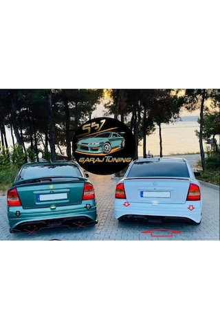 Opel Astra G Hb Custom Arka Tampon Eki Fiberglass Boyasız