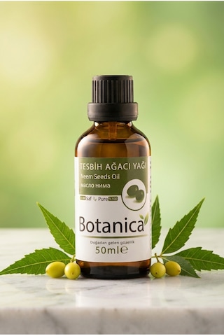 Botanica %100 Saf Tesbih Neem Yağı Saç Bakımı Kepek Önleyici Doğal Bitkisel Güçlendirici Uçucu 50 Ml 50 ML Botanica %100 Saf Tesbih Neem Yağı Saç Bakımı Kepek Önleyici Doğal Bitkisel Güçlendirici Uçucu 50 Ml 50 ML