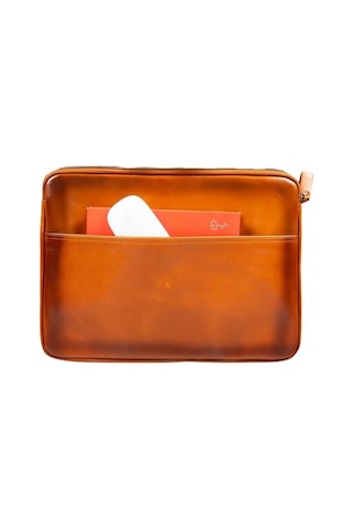 Awe 14 İnç Macbook Ve Pc Uyumlu Deri Kılıf Rst2ef Taba Çok Renkli