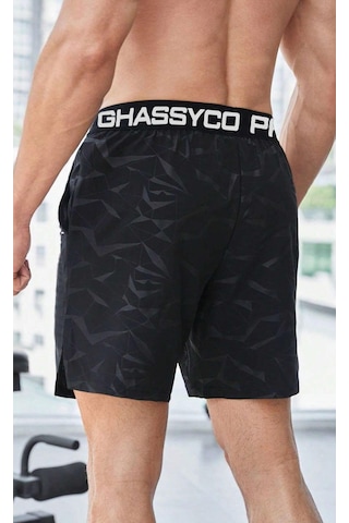 Ghassy Co. Erkek Runnig Pro Elastik Bel Nefes Alabilen Koşu Fitness Spor Şortu 001