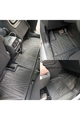 Ford C-max 2011+ 4d Araca Özel Havuzlu Paspas Takımı Karbon