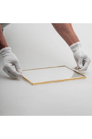 Nişan Tepsisi Pirinç & Gold 30x20cm