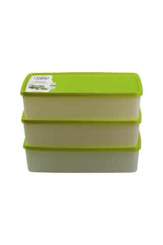 Hobby Life Alaska Nofrost Saklama Kabı 2 Litre 3'Lü Yeşil Çok Renkli