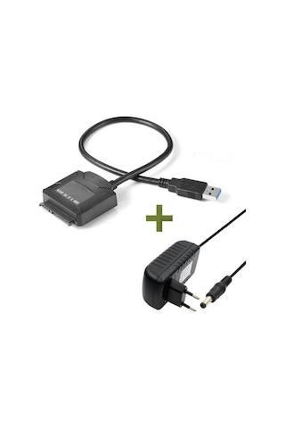 Usb 3.0 Adaptörlü 2.5 İnç-3.5 İnç Sata Harddisk Bağlantı Kablosu