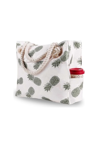 Büyük Su Geçirmez Tuval Plaj Çantası Tote Diğer