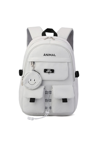 Yifomall Lacivert Nylon Üniversite Öğrencisi Sırt Çantası, Kolay Kemer Tasarımı, Çift Taraflı Cep, Organize Bölmeli, 32x23x46 Cm, 600g Çok Renkli