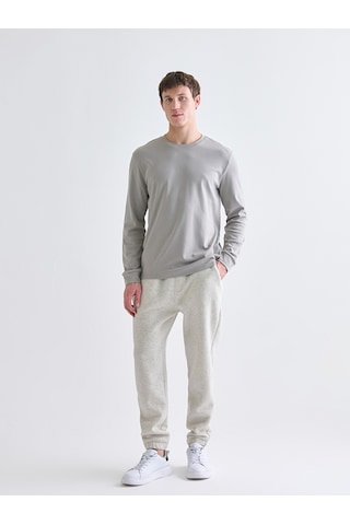 LC Waikiki Lc Waıkıkı Gri Bisiklet Yaka Uzun Kollu Erkek Sweatshirt