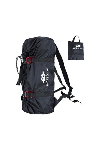 Luckstone-açık Tırmanma Halat Çantası Katlanır Su Geçirmez Tırmanma Y28986b Siyah