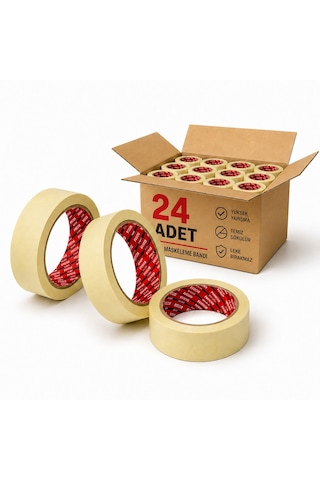Sanplaza Boya Tamirat Ve Maskeleme Bandı 24 Mm X 20 Mt 24 Adet