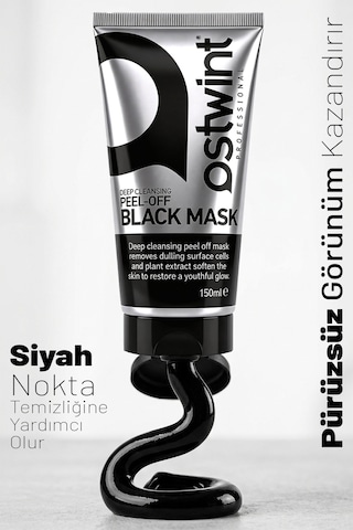Ostwint Professional Peel-Of Soyulabilir Siyah Maske 150 ML