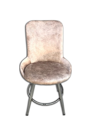 Sandalye ŞATO Model Metal Çelik KROM Kaplama Kiremit Kahve Balkon-Bahçe El yapım