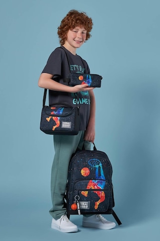 Coral High Gri Basketbol Desenli 3 Lü Okul Çanta Seti Set0123643