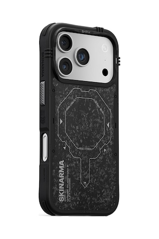Apple Uyumlu iPhone 17 Pro Max  Kılıf M-safe Özellikli Airbag Tasarımlı Skinarma Vektor Kapak Siyah-gri Siyah - Gri