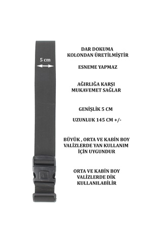 Case Club Siyah Valiz Bavul Kemeri Aç Kapat Emniyet Kilitli Ayarlanabilir Siyah