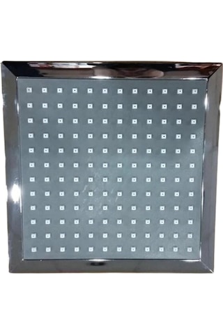 Tema Quadro Tepe Duş Başlığı Kireç Kırıcılı Sistem Kare Tek Fonksiyonlu Tüm Duşlara Uyumlu Krom