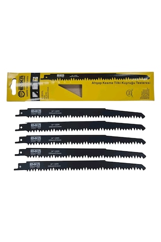 Emka 5 Adet 240mm/5.0mm Ahşap Kesme Tilki Kuyruğu Testeresi Emka 5 Adet 240mm/5.0mm Ahşap Kesme Tilki Kuyruğu Testeresi