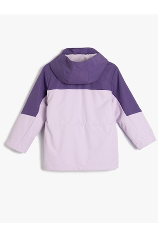 Koton Oversize Mont Kapaklı Cep Detaylı Fermuar Kapamalı Rüzgar Kapaklı Mor 5wkg00036aw Mor