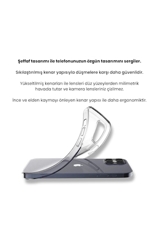 Tw iPhone Uyumlu 17 Pro Max Crystal Kılıf Şeffaf