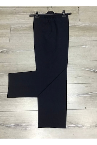 Ece Giyim Yanlardan Lastikli Büyük Beden Pantolon Plt98 Lacivert