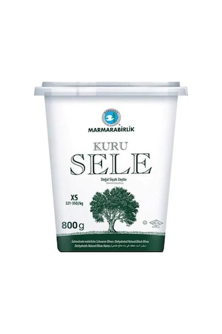 Marmarabirlik Kuru Sele 321-350 KB XS Siyah Zeytin Kutu 6 x 800 G