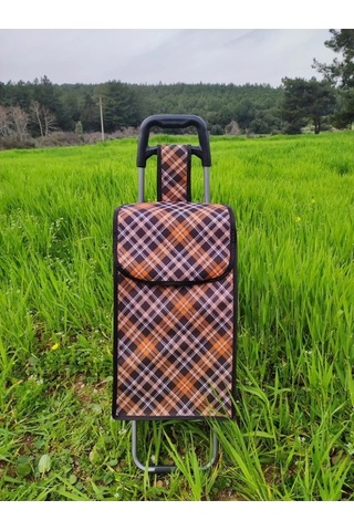 Lüx Pazar Arabası Su Geçirmez Çantalı Çok Renkli