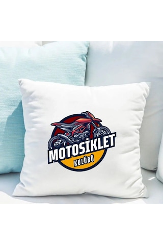 Kurumsal Logolu Saten Yastık Kılıfı 50x50 Cm Firmalara Özel Baskılı Dekoratif Kırlent Kılıfı İçi Boş Beyaz