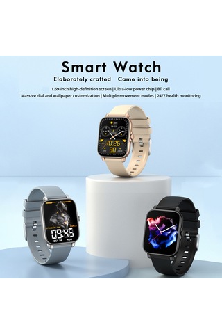 Teltree Gt30 1.69" Ekran Ip67 Su Geçirmez Akıllı Saat (İthalatçı Garantili) + Silikon Kordon