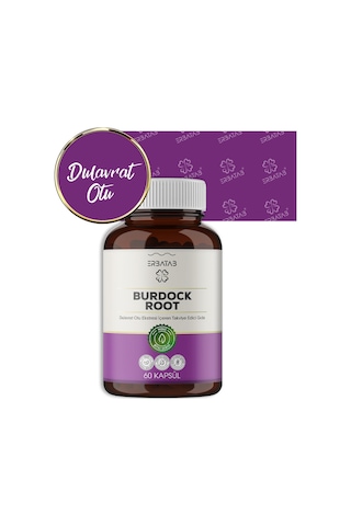 Erbatab Dulavrat Otu Burdock Root Ekstresi 60 Kapsül
