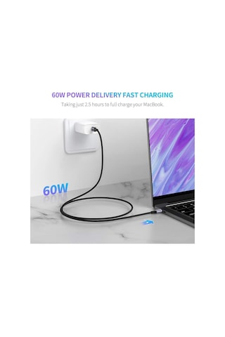 Ugreen Type-C to Type-C 3A 60W Hızlı Data ve Şarj Kablosu 2 Metre
