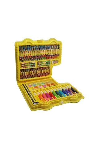 Boya Ve Aktivite Seti 64 Parça 1 Paket Play Doh Kırtasiye Seti Kuru Boya Sulu Boya Pastel Boya Keçeli Kalem