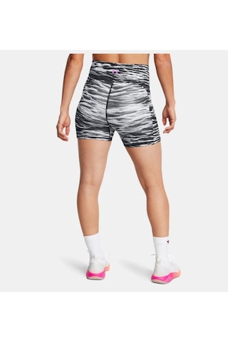 Under Armour - Kadın Ua Project Rock Lets Go Btb Middy Baskılı Kısa Tayt 1388091-001 Black Vivid Magenta