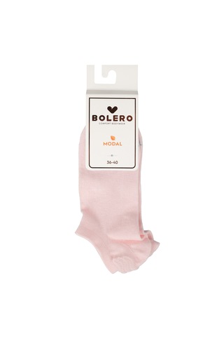 Bolero B51 Kadın Dikişsiz Modal Görünmez Çorap Pembe