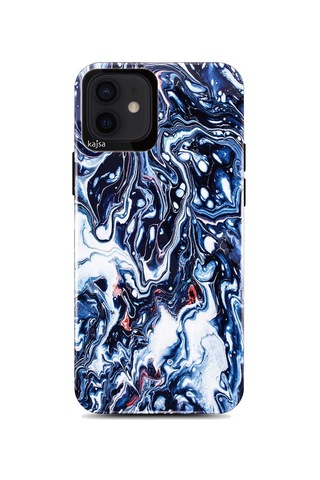 Kajsa Apple Uyumlu iPhone 12 Pro Kılıf Ebru Desenli Kajsa Lava Kapak ZORE-216549