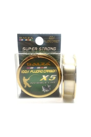 Balza X5 100% Fluora Carbon Süper Strong Olta Misinası 50Mt -0.18 Balza X5 100% Fluora Carbon Süper Strong Olta Misinası 50Mt -0.18